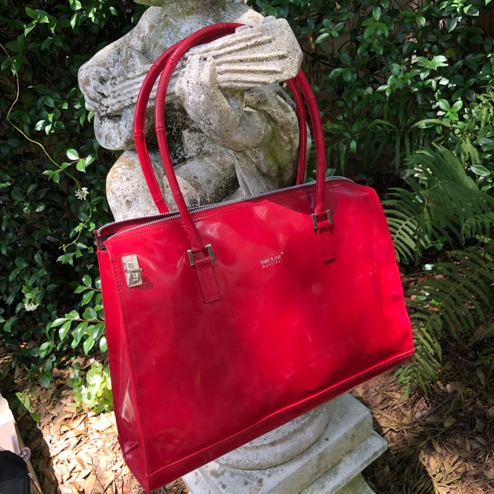 Matt and Nat red large bag